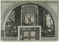 KG 00238
<br/>
Bevrijding van Petrus uit de gevangenis
<br/>
<em>Aquila, Francesco Faraone (ca. 1676-1740)</em>